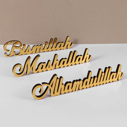 Ramadan Acrylic Wooden Ornaments