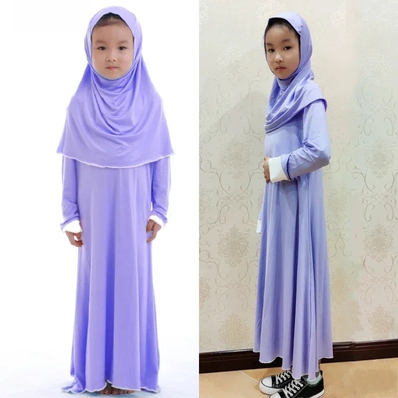 2Pcs Muslim Abaya (Girls)