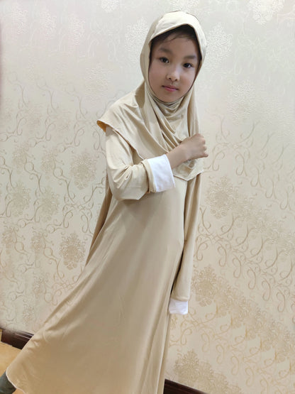 2Pcs Muslim Abaya (Girls)